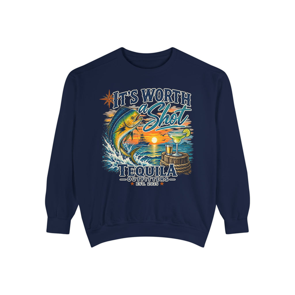 Tequila Outfitters "It's Worth a Shot" Fishing Sweatshirt