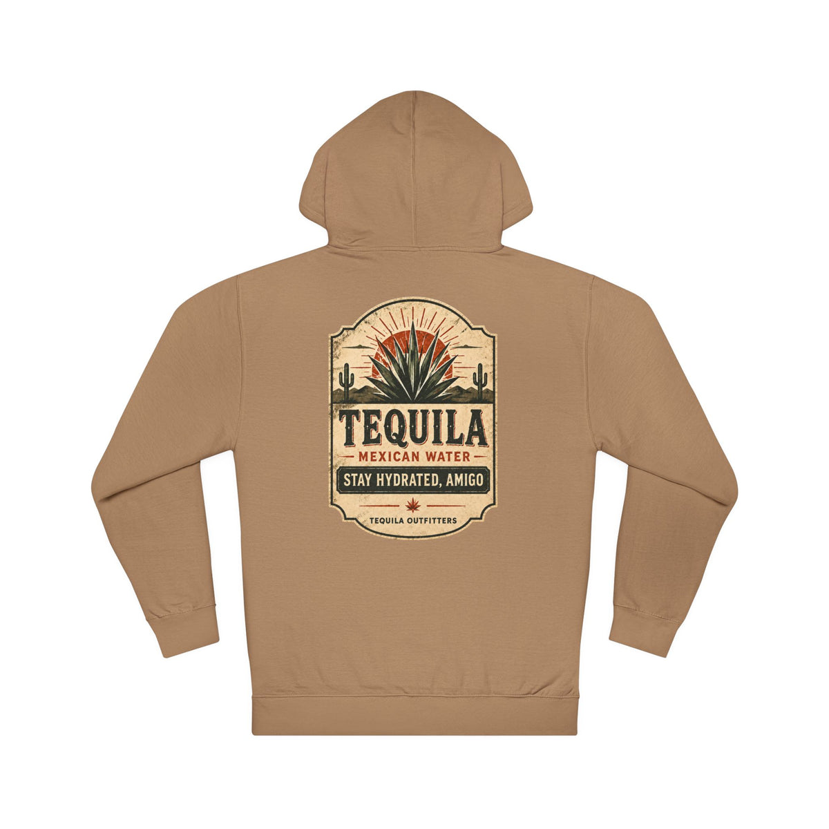 Tequila Hoodie - "Save Water Drink Tequila" Vintage Mexican Agave Design
